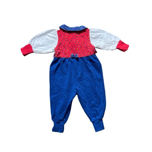 Vtg Rare Gymboree Rainbow Label Heart And Floral Print One Piece Sz Infant - Picture 9 of 16